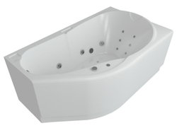 Акриловая ванна Aquatek (Акватек) Таурус 170x100 R, с каркасом и сливом-переливом