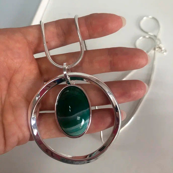 Колье Fiore Luna GREEN QUARTZ LN5144 G/S