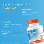 Doctor's Best, NMN и коэнзим Q10, 60 растительных капсул