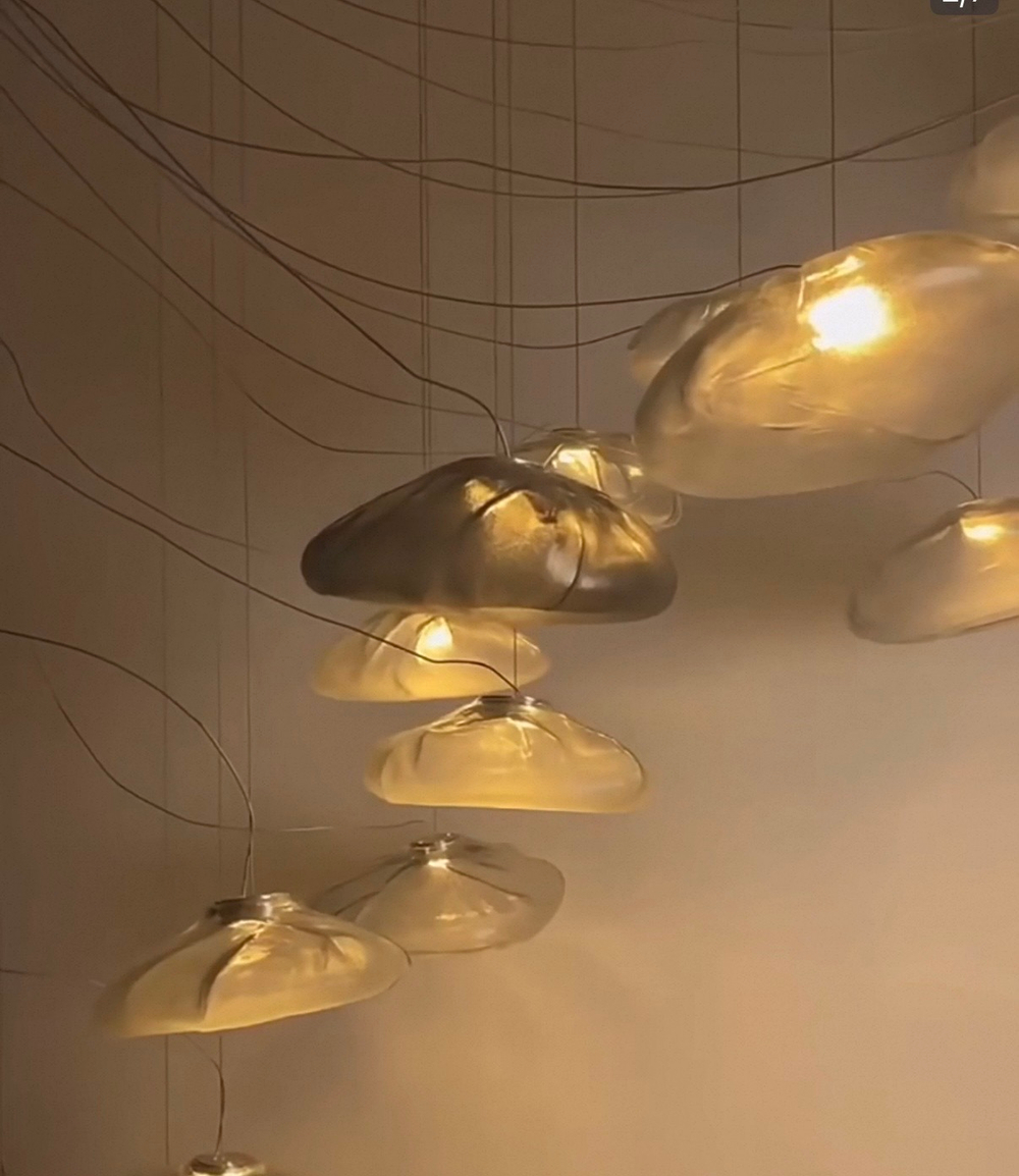 Pendant design lamp 73 by Bocci (Smoky)
