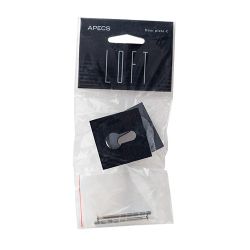 Накладки цилиндровые APECS LOFT DP-C-77-INOX-BLM черный матовый
