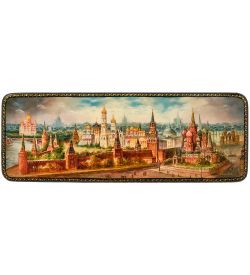 ШК-19/12-C Шкатулка в технике декупаж «Москва» (19,5х7х3,5)