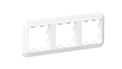 Рамка пластиковая на 3 поста универсальная Systeme Electric AtlasDesign Antique Белый ATN100103