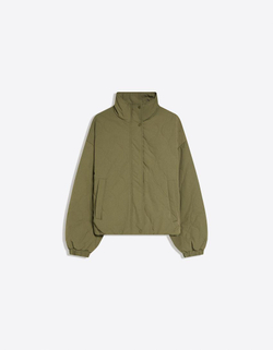 BERSHKA Стеганая куртка, хаки