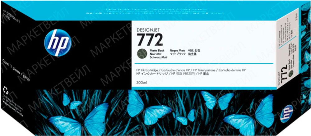 Картридж HP 772 (CN635A) для DesignJet Z5400/Z5200 черный матовый (300 мл) Картридж HP 772 (CN635A) для DesignJet Z5400/Z5200 черный матовый (300 мл)