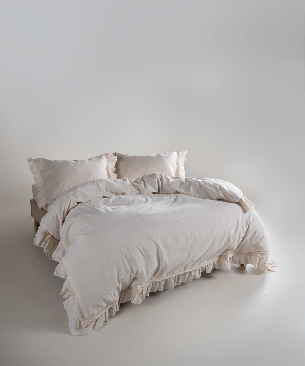 Lımasso КПБ 4 пр. Francessa Natural Cream пододеяльник 200*220, простынь 240*260, наволочки 50*70 2шт