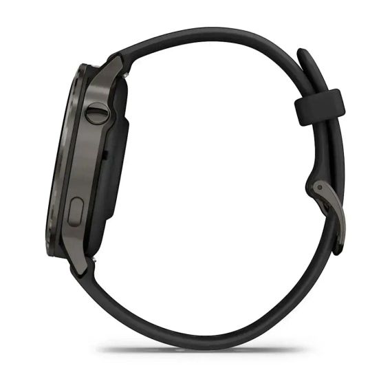 Умные часы Garmin Venu 4 41 мм, сланцевый корпус, черный силиконовый ремешок