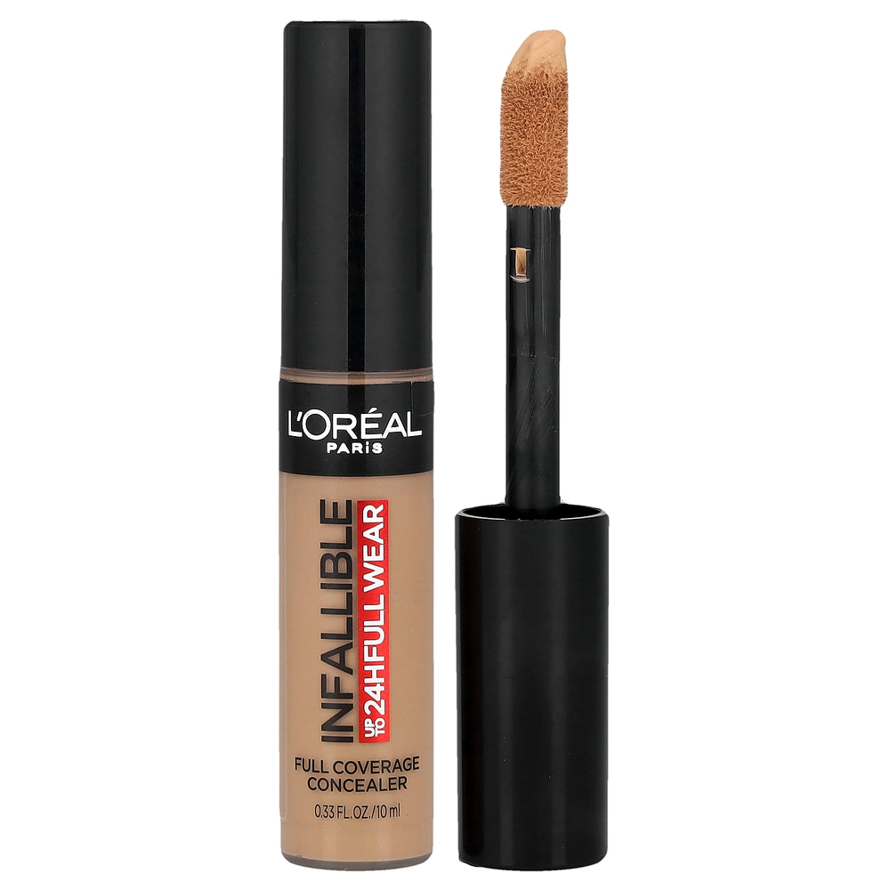 L'Oréal, Infallible, консилер для полного покрытия, кедр 390, 10 мл (0,33 жидк. Унции)