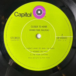 Винтажная виниловая пластинка LP Grand Funk Railroad Closer To Home (Japan 1970) (No Obi) Nothing Is The Same