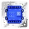 Проходной переключатель двухклавишный Voltum S70 Белый глянцевый VLS020301