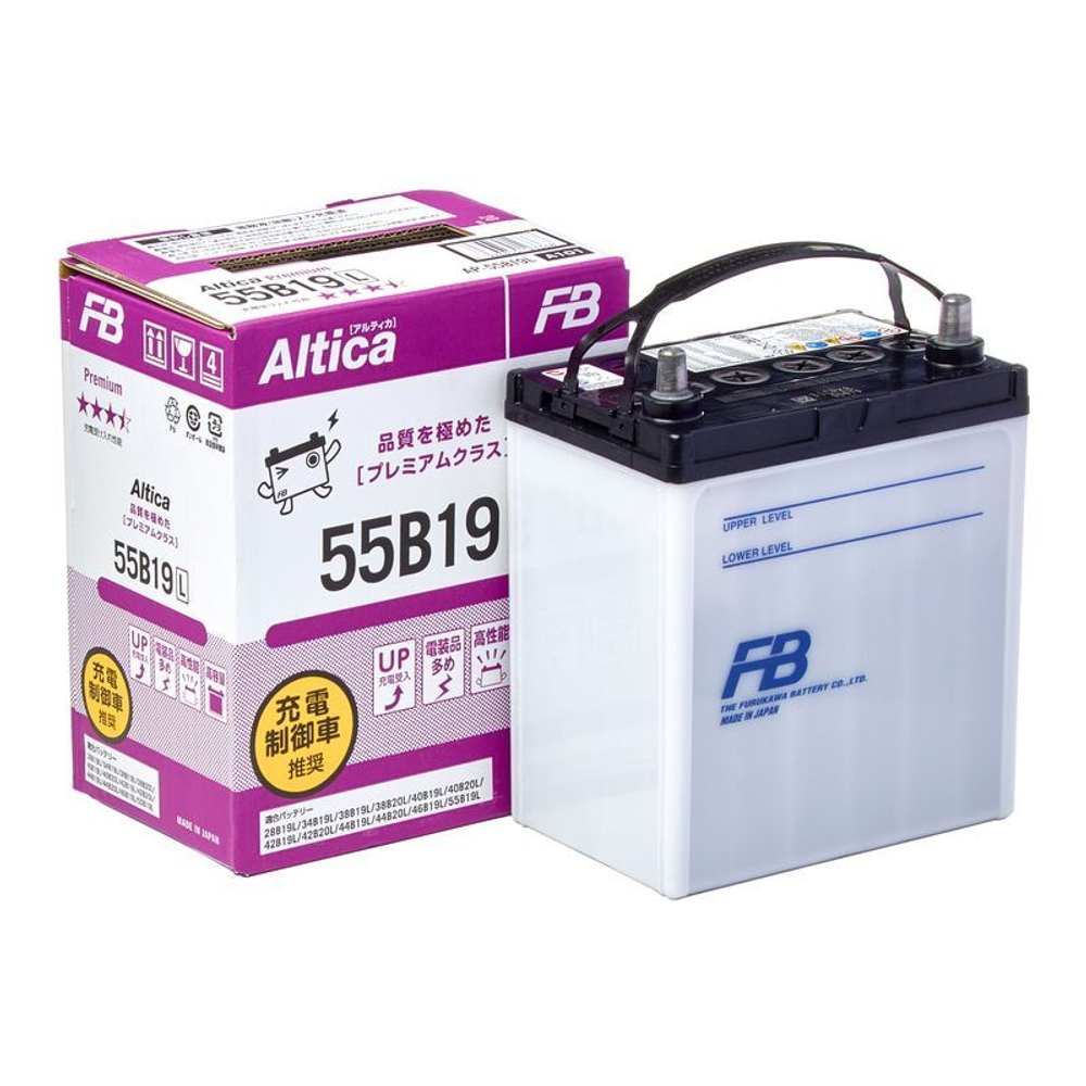 Аккумулятор FB Altica PREMIUM 55B19L, 50Ah, 450A, 185x125x227 55B19L