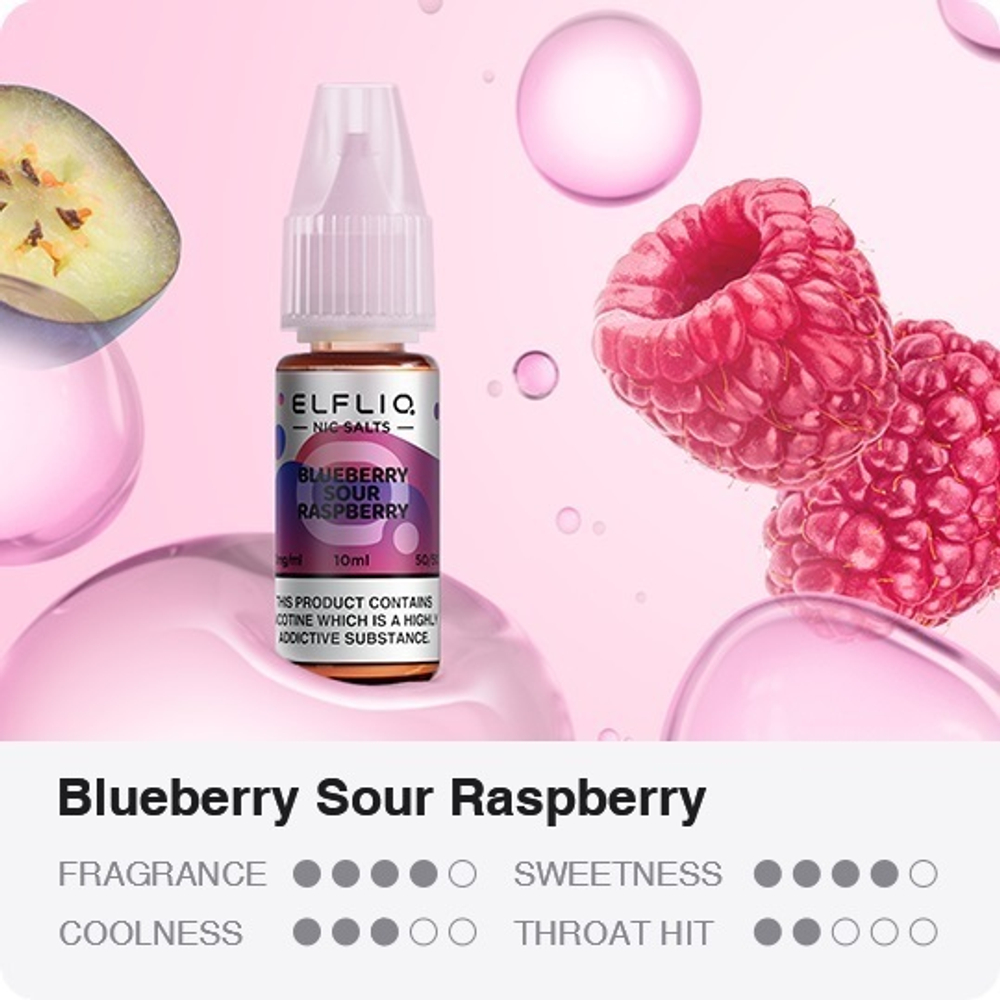 ELFLIQ - Blueberry Sour Raspberry (3% nic, 30ml)