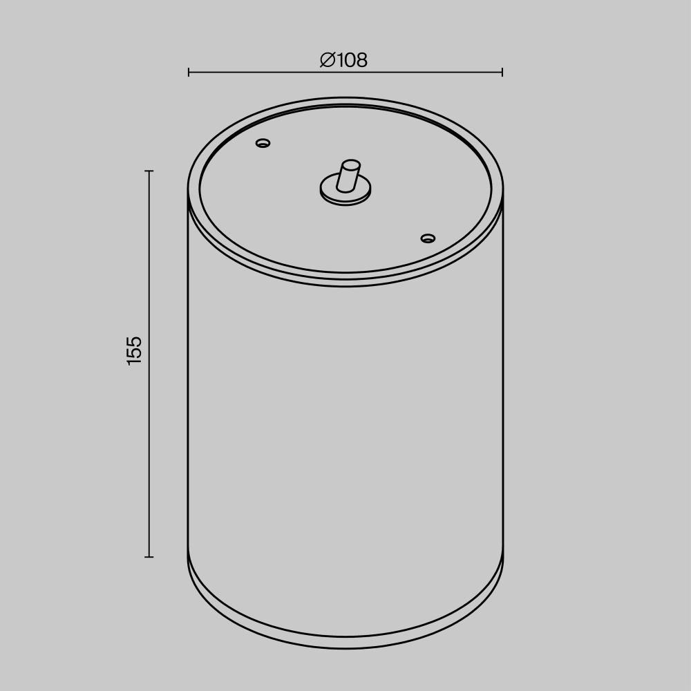 Накладной светодиодный светильник Maytoni Bar O306CL-L12GF