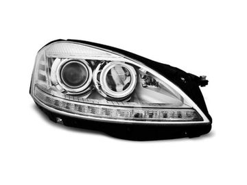 Передние фары Mercedes S W221 daylight chrome