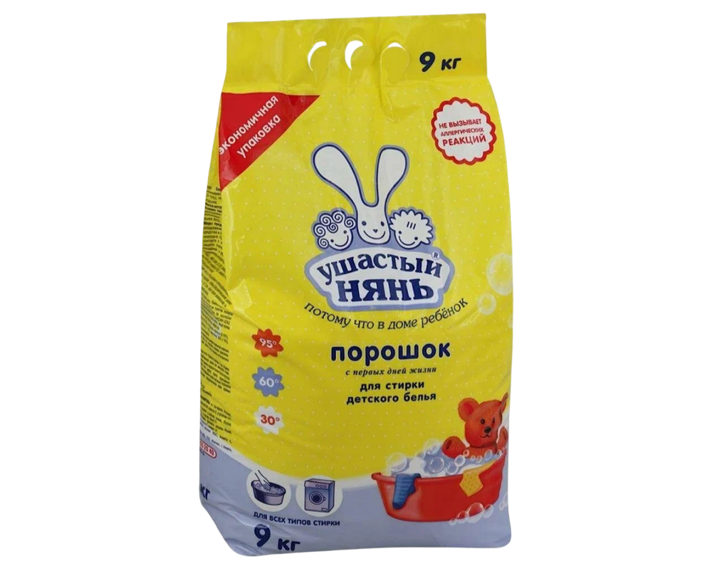 Стиральный порошок Ушастый нянь 9 кг