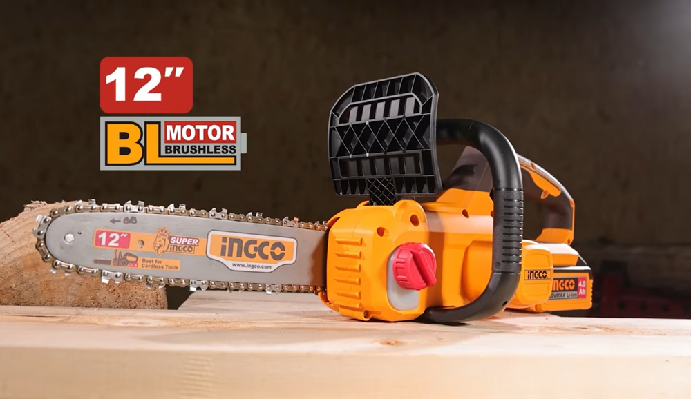 Аккумуляторная бесщеточная цепная пила INGCO CGSLI20126 INDUSTRIAL 20 В 12 "