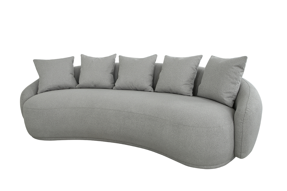 Диван Garda Decor Форли (Forli) светло-серый 250*116*72 см
