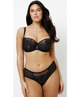 Трусы Subtille Aida Black/Beige бразилиана (черный/телесный)