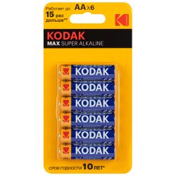 Батарейки Kodak LR6 4+2BL MAX SUPER Alkaline | Kodak