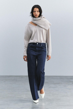 ДЖИНСЫ STRAIGHT FIT С ВЫСОКОЙ ПОСАДКОЙ ZW COLLECTION — ZARA