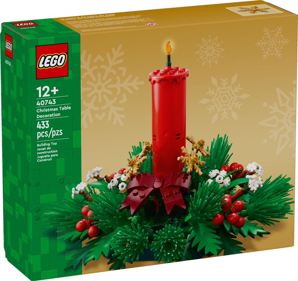 Конструктор Лего Холидай энд Эвент Украшение рождественского стола 40743 | LEGO Holiday Table Decoration 433 детали 12+