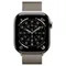 Часы Apple Watch Series 11, 46 мм, титан светлого цвета, миланский сетчатый браслет