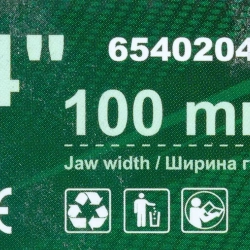 Тиски стальные поворотные с наковальней 4''-100мм RockForce RF-6540204W