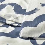 Комплект постельного белья IKEA EKPURPURMAL (ЭКПУРПУРМАЛ), Двуспальный, Белый с рисунком, 240x220, 50x80 см