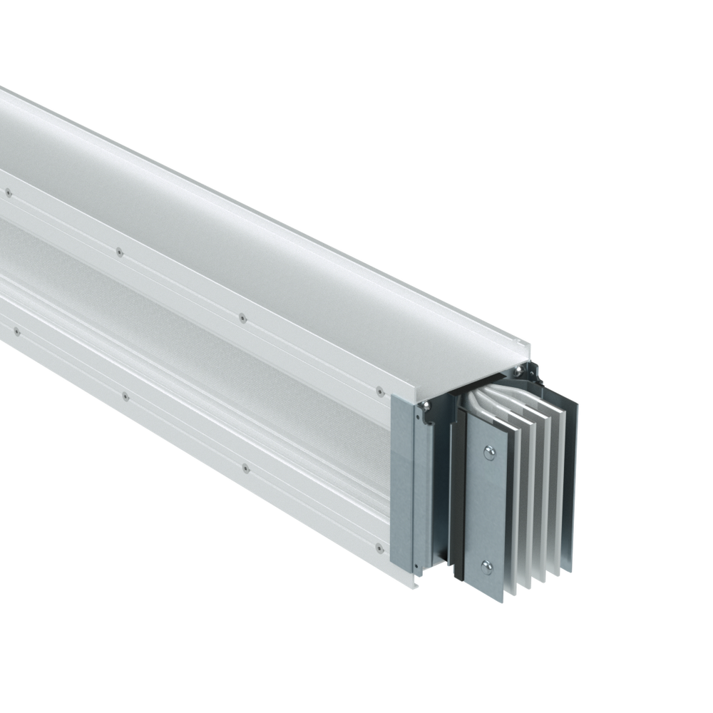 Секция прямая без точек отвода L=500-2999мм, Al, 3P+N+Pe+Fe, 3200А, IP55