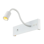 CL704470 Декарт Белый Св-к Настенный с USB