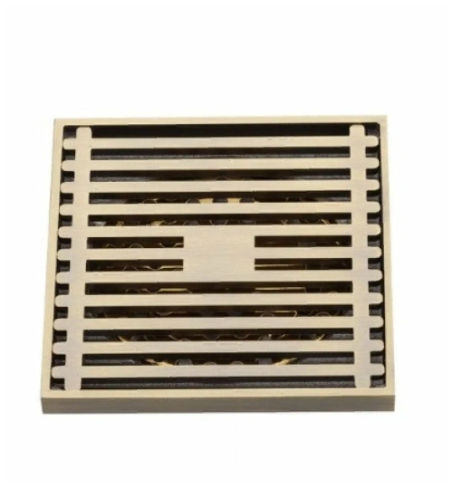 Трап для душа Gappo G81004-4, 100 x 100 мм, бронза