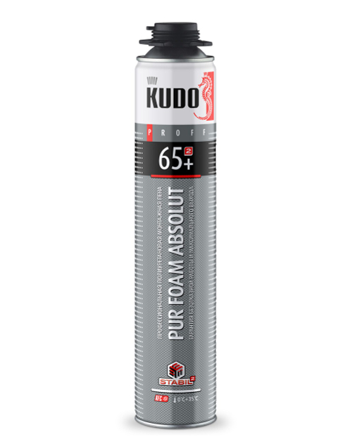 Пена монтажная KUDO PROFF 65+  профи  930г / KUPP10S65+