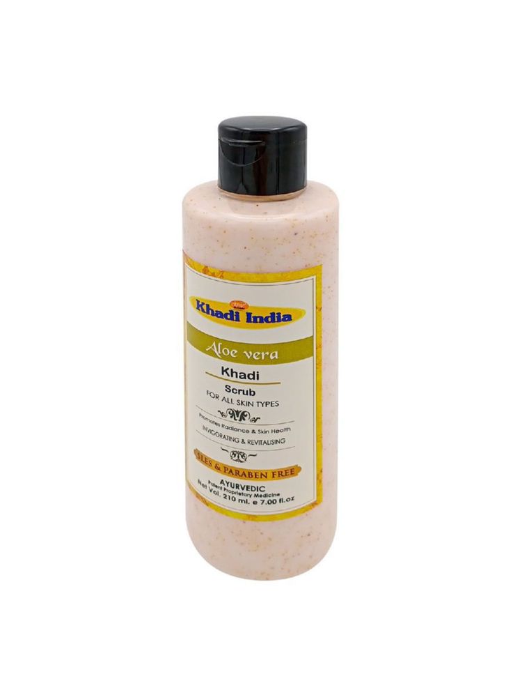 Khadi Natural Очищающий гель-скраб для лица Алое вера 210 мл