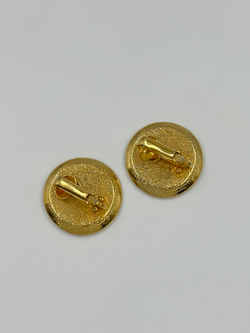 Клипсы с чёрной эмалью