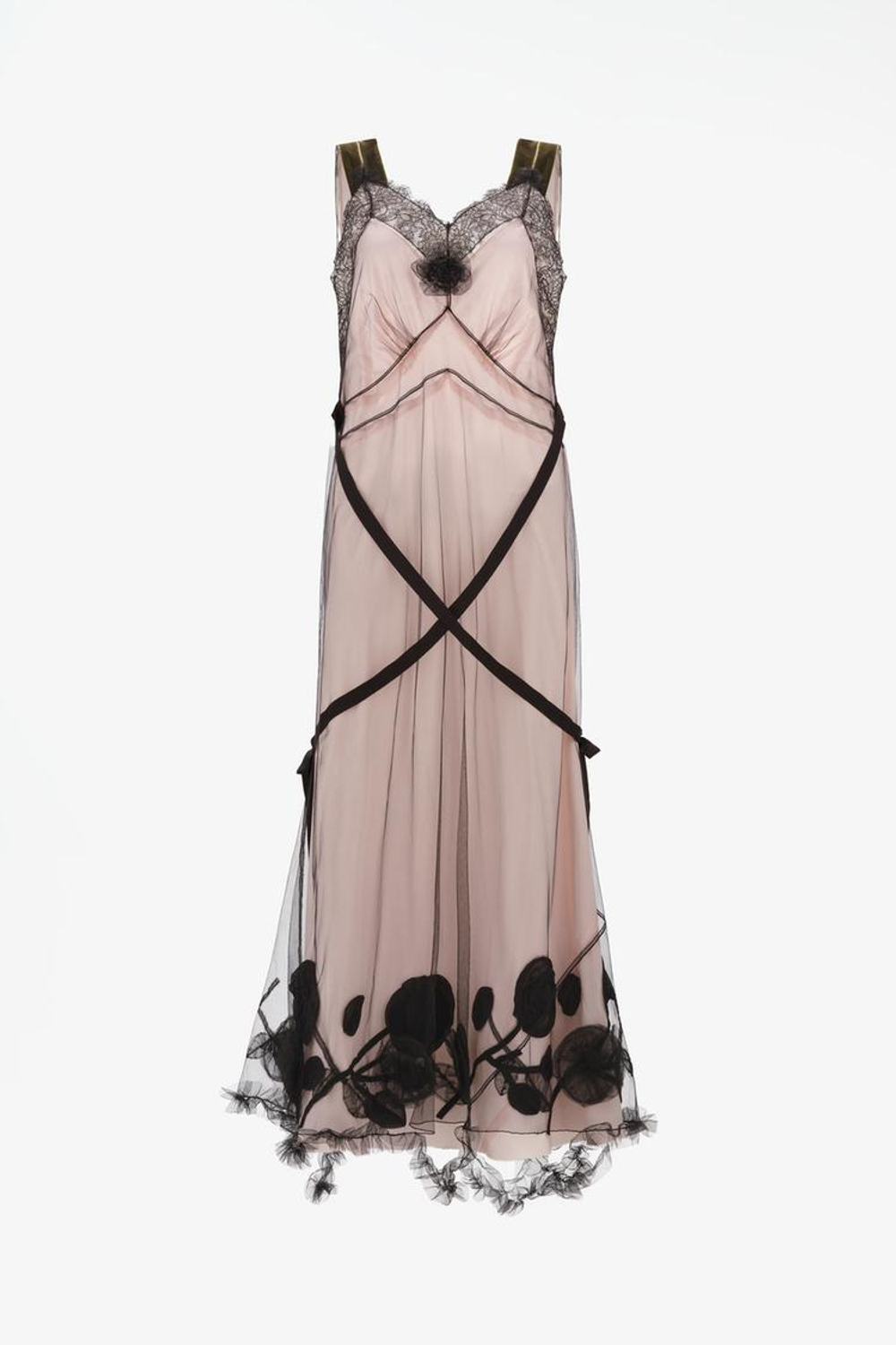 ZARA X JOHN GALLIANO ПЛАТЬЕ-КОМБИНАЦИЯ ИЗ 100% ШЕЛКА LIMITED EDITION, БЛЕДНО-РОЗОВЫЙ