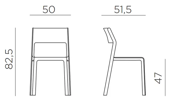 Стул Trill Bistrot горчичный