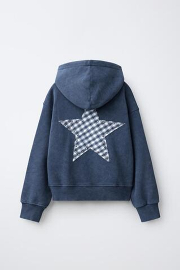 ZARA ХУДИ НА МОЛНИИ, СИНИЙ