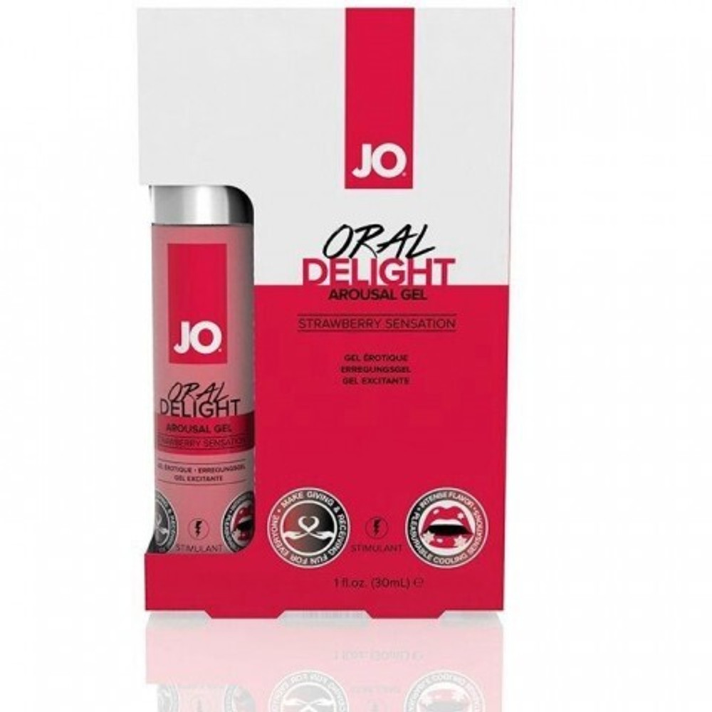 Стимулирующий гель для оральных ласк с десенсибилизацией Oral Delight Strawberry Sensation - 30 мл