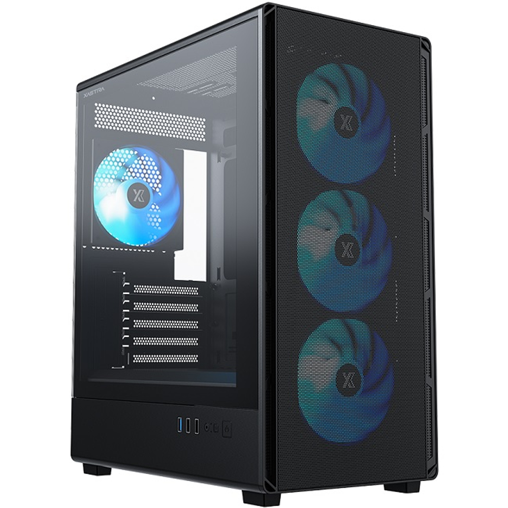 Корпус Mini-Tower XASTRA A315M 4ARGB TG, Micro-ATX, черный (A315M-1FA36A-1FA12A)