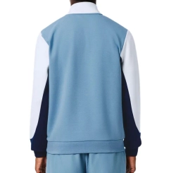 Куртка теннисная Lacoste Sport Quarter Zip Colour Block - blue/navy blue/white