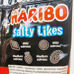 Haribo Мармелад жевательный Salty Likes соленая лакрица 160 г (Из Финляндии)