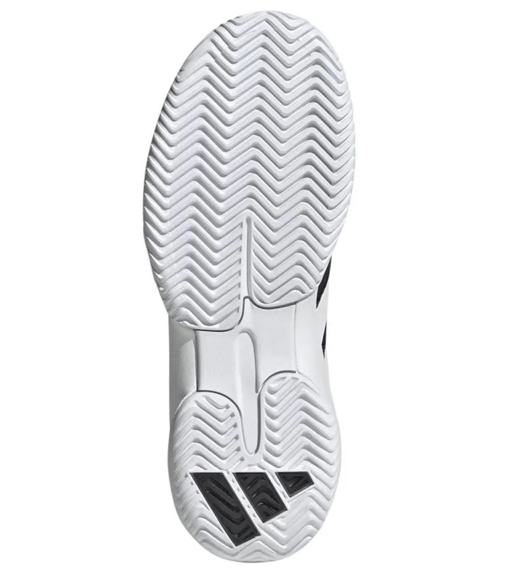 Детские Кроссовки теннисные  Adidas Barricade K - core black/cloud white/core black