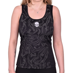 Женский теннисный топ Hydrogen Chrome Tech Tank Top - black/grey