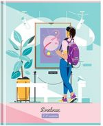 Пенал-косметичка ЮНЛАНДИЯ, 2 отделения, мягкий, пайетки, "Русалка", фиолетовый, 21х6х9 см, 228977