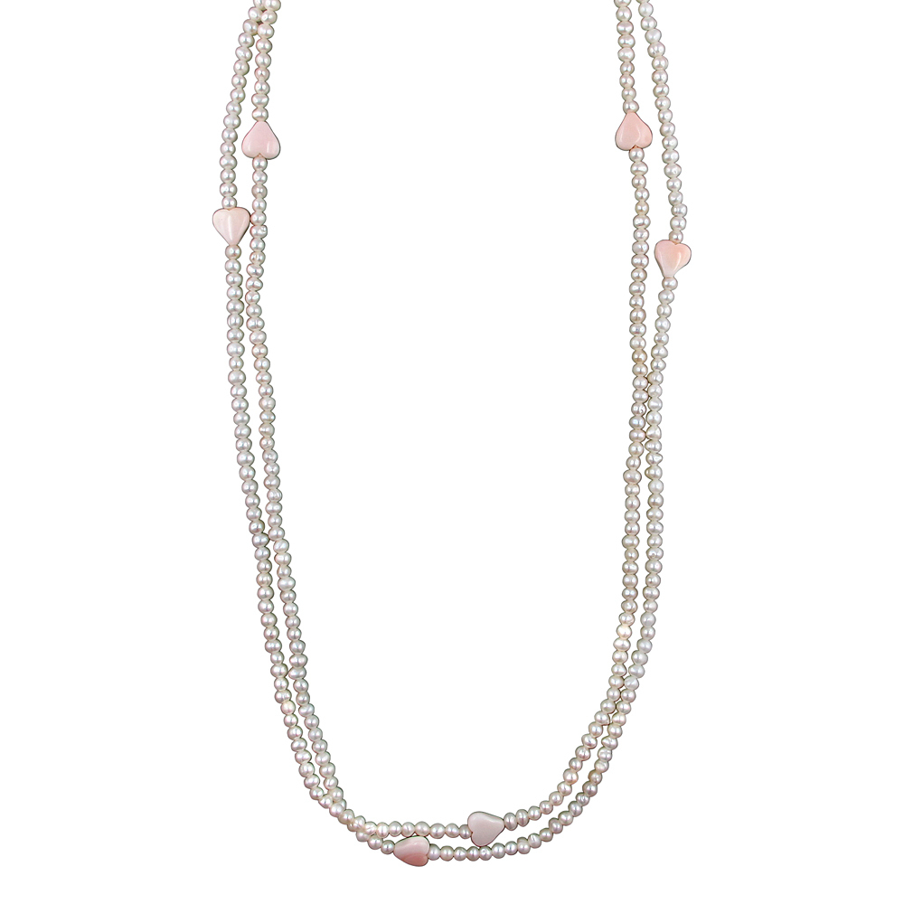 Колье с жемчугом из серебра 925 пробы JA-L-351530-1