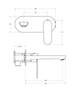 Смеситель для раковины встраиваемый CEZARES STYLUS-BLI1-01-W0