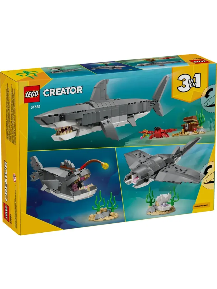 Конструктор Creator 31381 Акула и сундук сокровищ 3в1