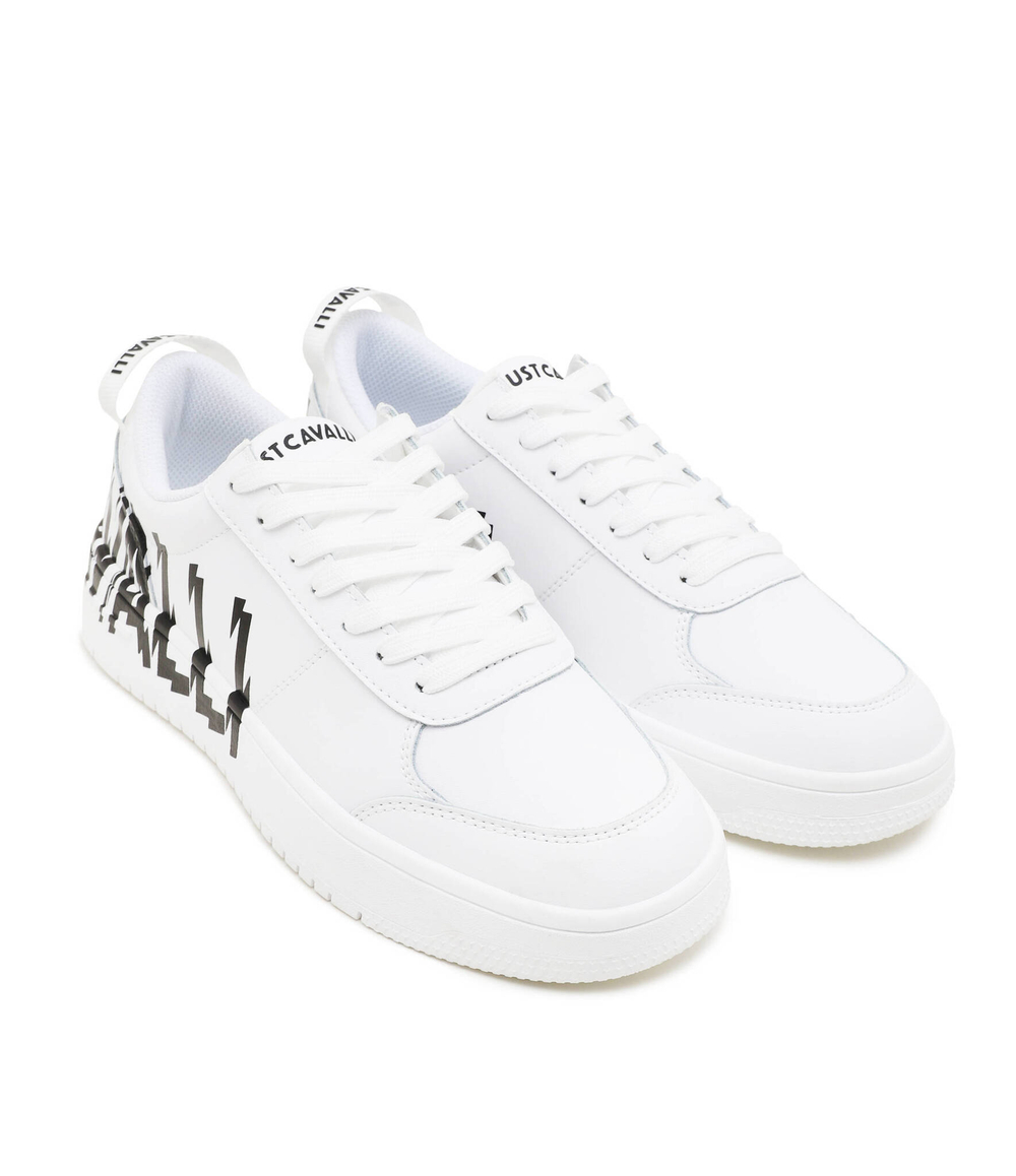 Кожаные кроссовки Just Cavalli - белый(76QA3SM5ZP397)