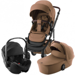 Коляска 3 в 1 Britax Roemer Smile 5Z Lux Collection+Baby-Safe Pro, Warm Caramel+Deep Black