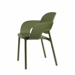 Кресло пластиковое Scab Design Hug Go Green, оливковый